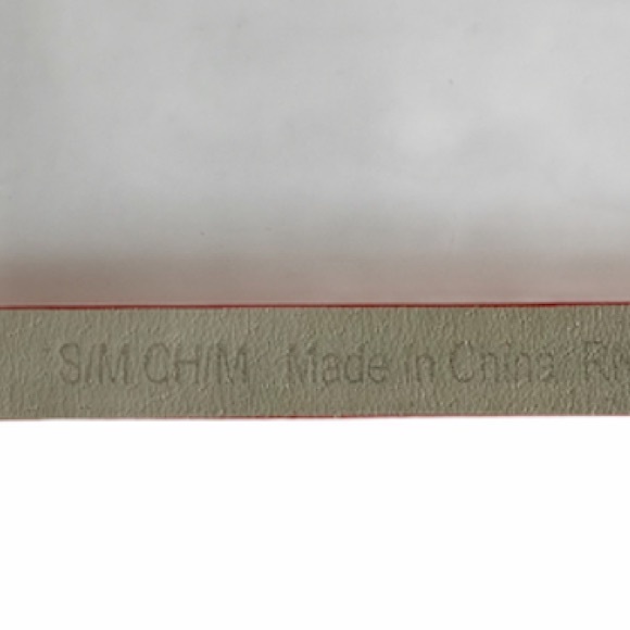 1/2” TEXTURED RED SKINNY BELT - Picture 7 of 12